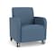 Lesro Siena Lounge Reception Guest Chair w/ Front Casters, 27 in W 29.5 in L 32.5 in H SN1101 - alternate 1